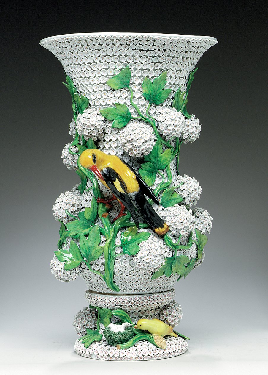 Meissen Schneeballen váza, polovina až konec 19. století (porcelán) od Johann Joachim (after) Kändler