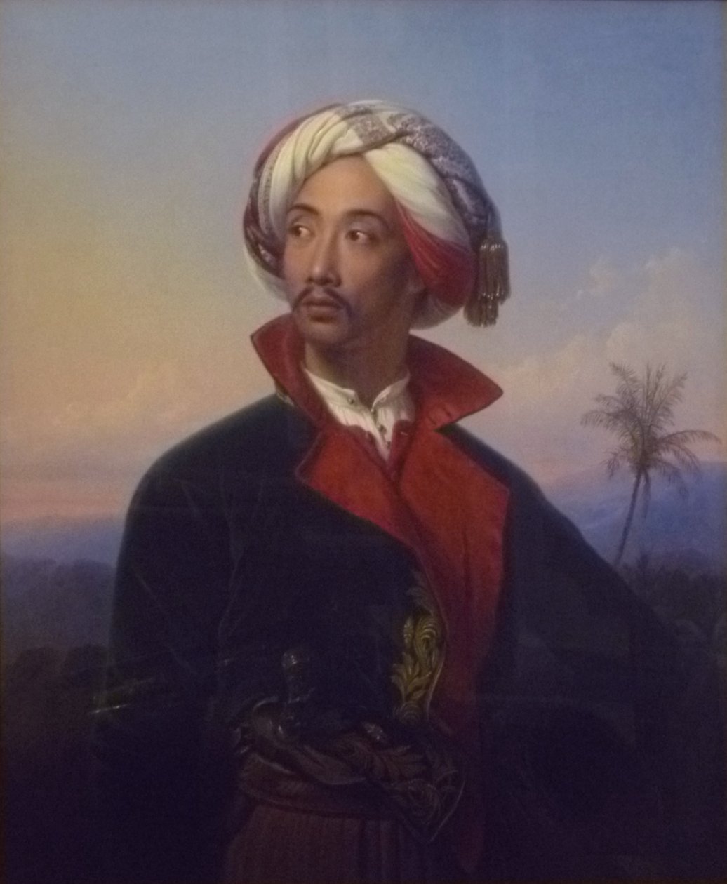 Portrét prince Radena Saleha Syarifa Bustamana (1811-1880) od Johann Karl Bähr