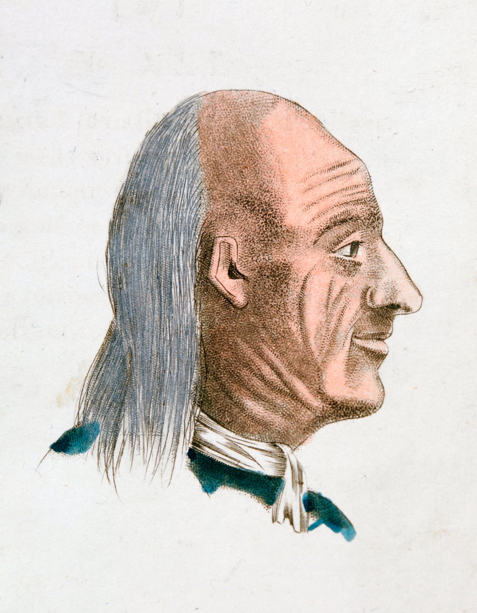 Charakteristika obličeje žoviálního a laskavého člověka, 1808 od Johann Kaspar Lavater