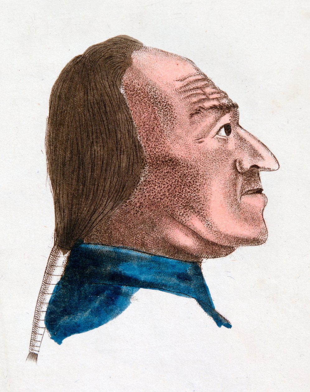 Charakteristiky obličeje rychle temperamentní osoby, 1808 od Johann Kaspar Lavater