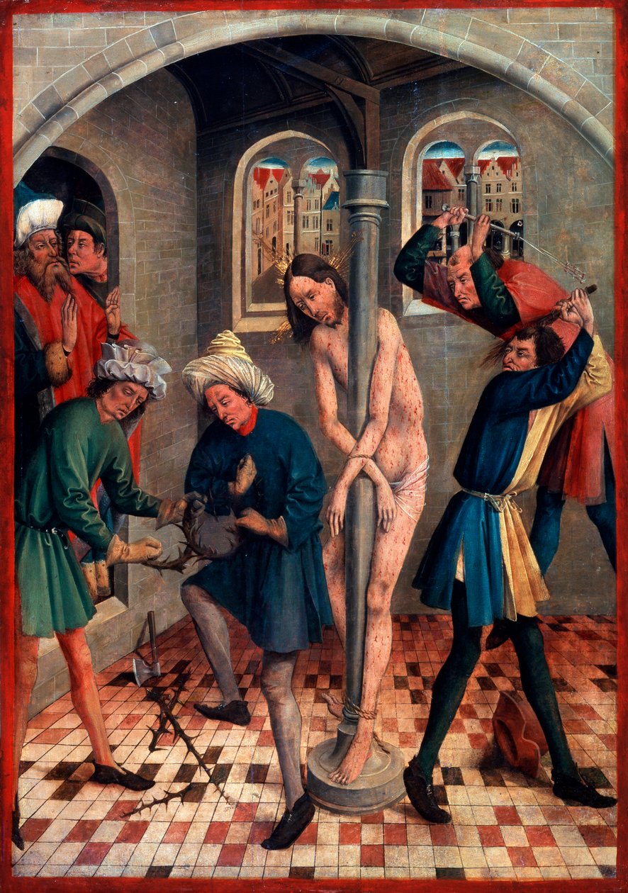 Bičování Krista před rokem 1457. od Johann Koerbecke