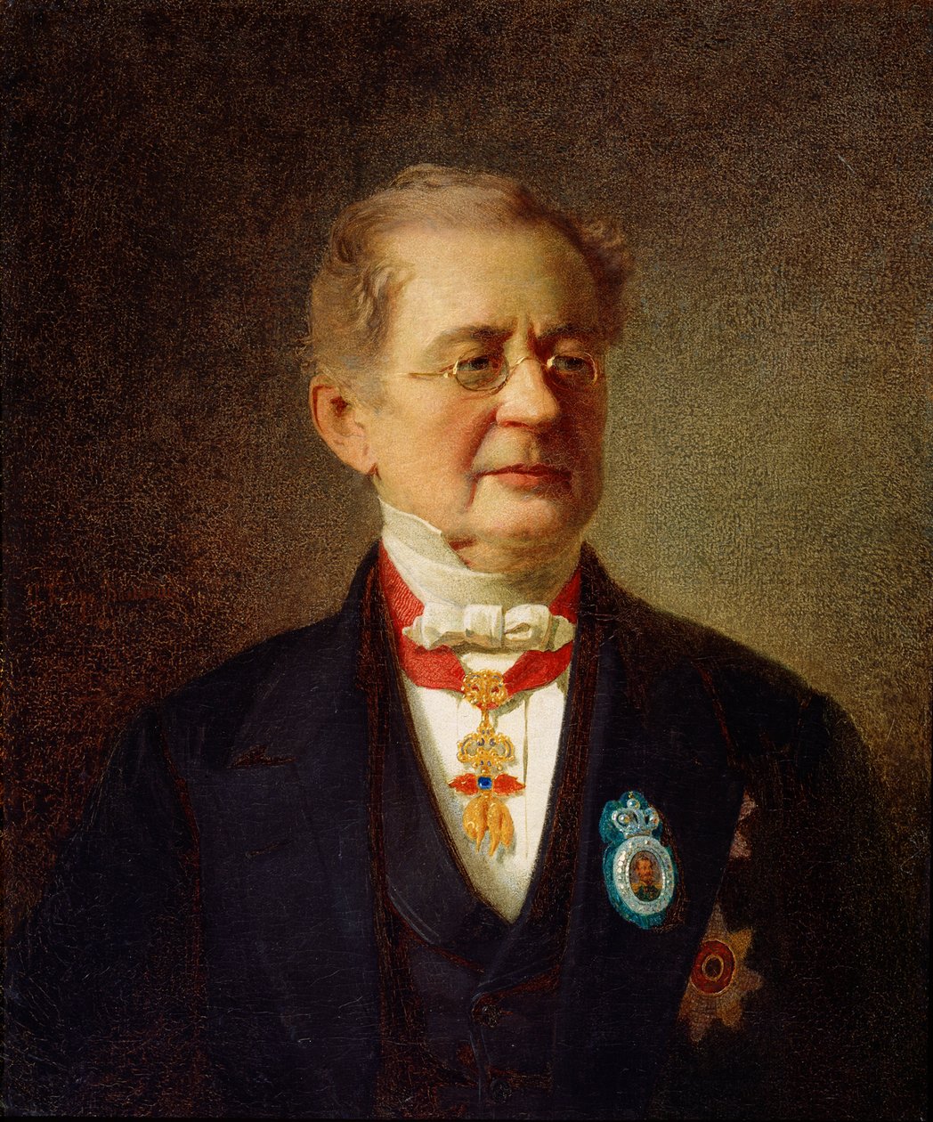 Portrét kancléře prince Alexandra M Gorčakova, 1867. od Johann Koler
