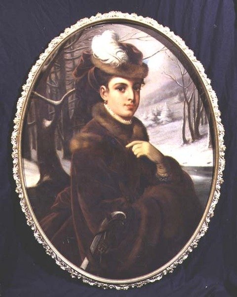 Portrét elegantní rakouské dámy od Johann Kurtweil