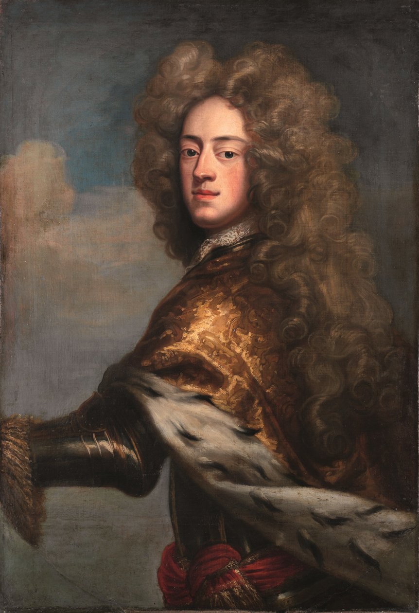 George II jako princ z Walesu od Johann Leonhard Hirschmann