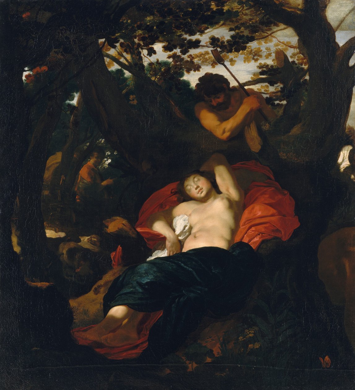 Nymph and Shepherd, ca. 1625. od Johann Liss
