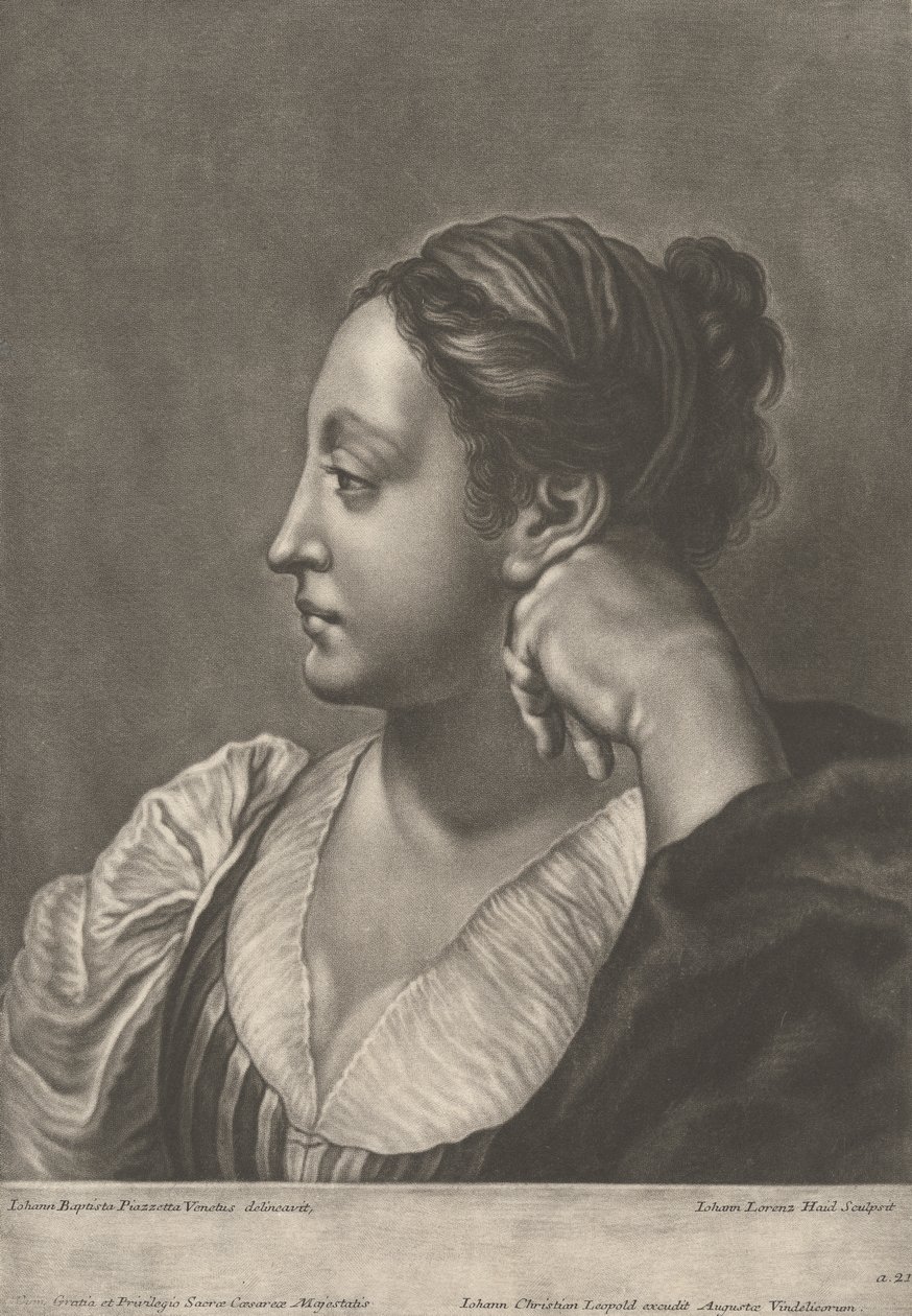 Mladý Cabartiere od Johann Lorenz Haid