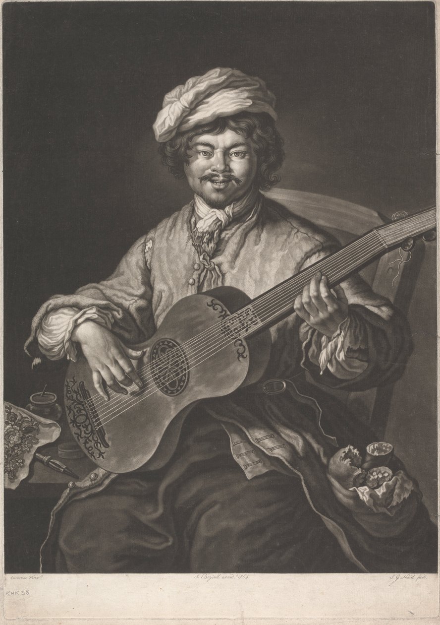 Hudebník od Johann Lorenz Haid