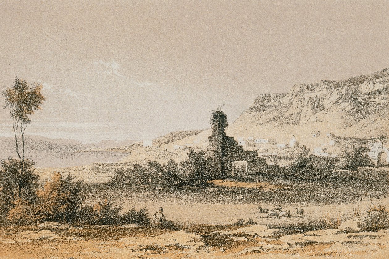 Magdala (Majdal Shams). Lept od Bernatze et alii - Steinkopk J. F. Editore od Johann Martin Bernatz
