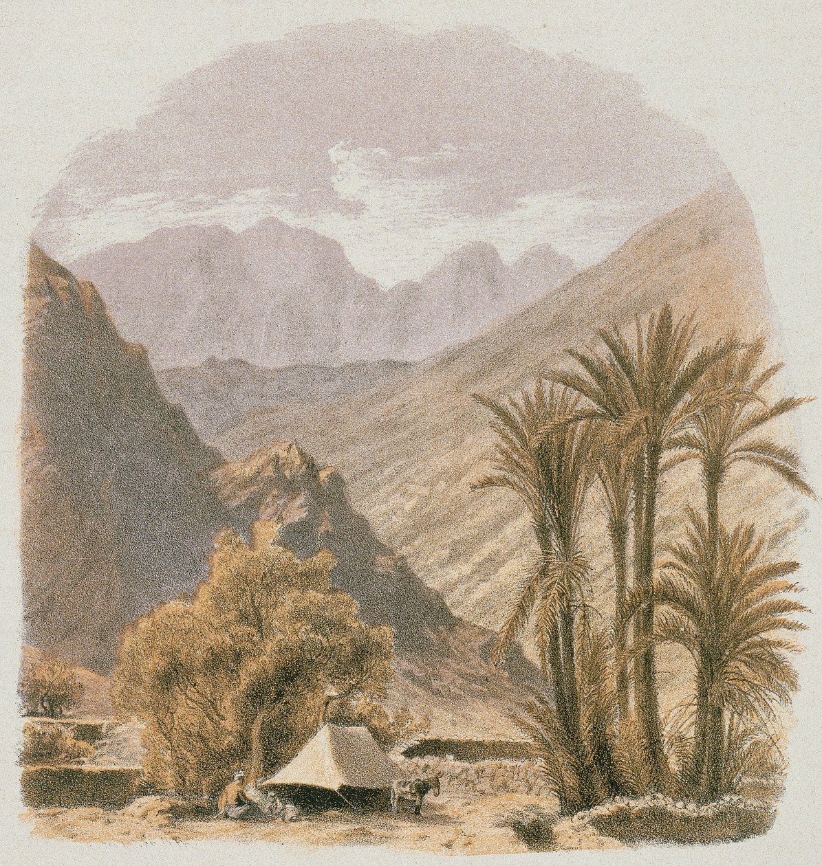 Sinai. Lept od Bernatze et alii - Steinkopk J.F. Editor od Johann Martin Bernatz