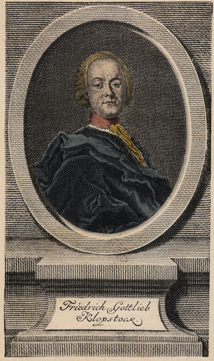 Friedrich Gottlieb Klopstock (1724-1803), německý básník od Johann Martin Bernigeroth