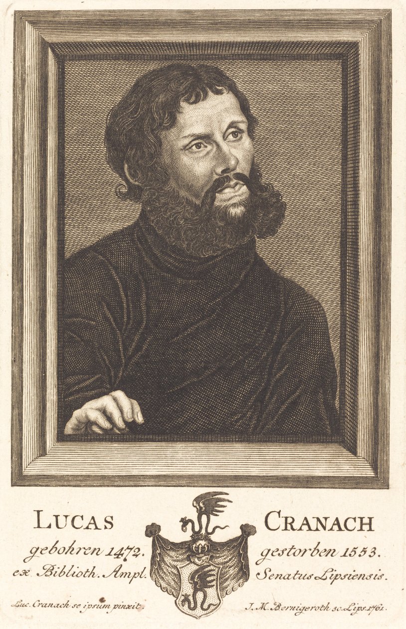 Lucas Cranach od Johann Martin Bernigeroth