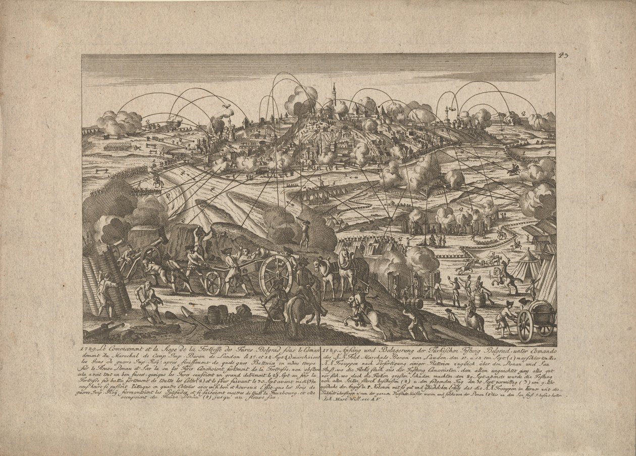 Dobytí Bělehradu 8. října 1789, 1789 od Johann Martin Will