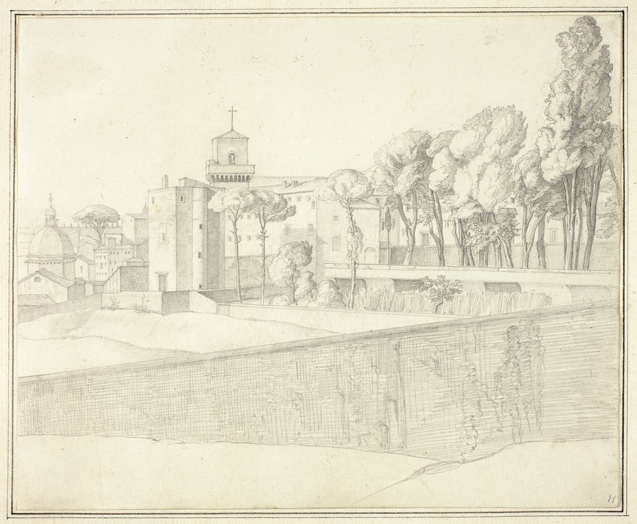 San Pietro in Vincoli, Řím od Johann Martin von Rohden