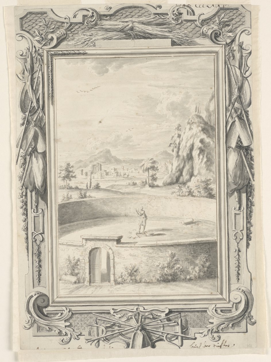 Studie pro Gideonovo rouno, deska 375, Physica Sacra od Johann Melchior Füssli