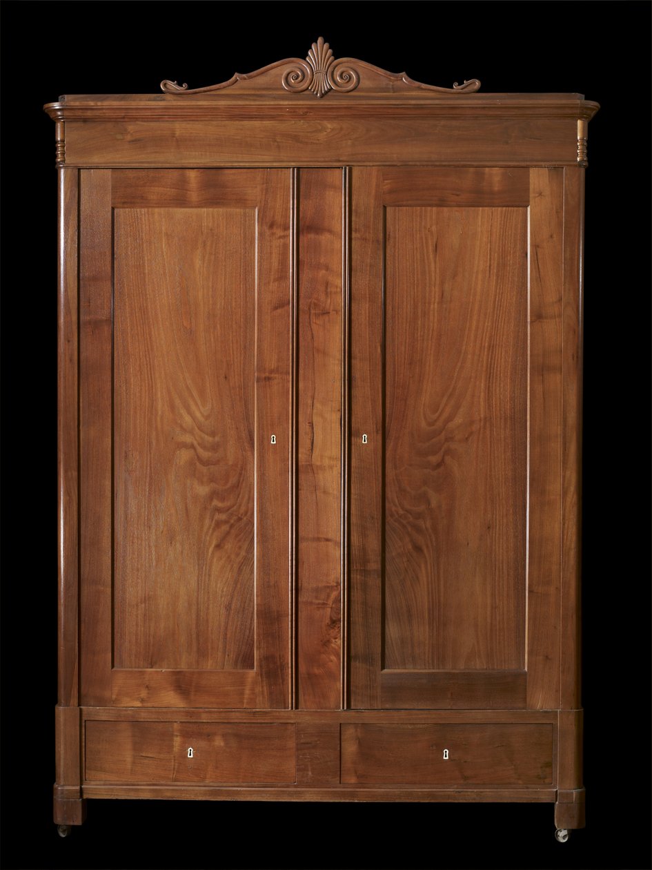 Skříň, c. 1846-1860 (černý ořech; borovice) od Johann Michael (attr.to) Jahn