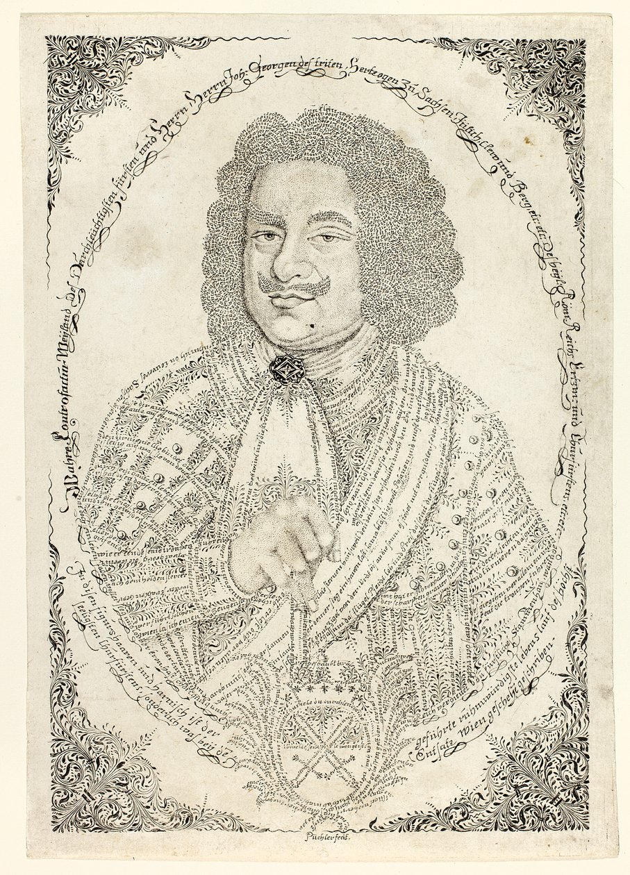 Johann Georg III, saský kurfiřt od Johann Michael Puchler