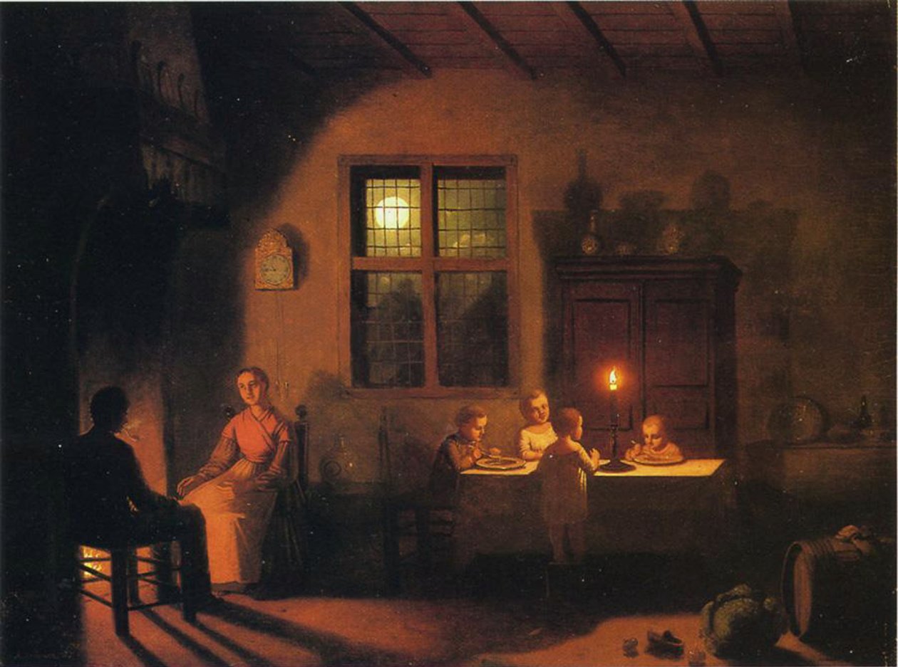 Večer doma, 1867 od Johann Mongels Culverhouse