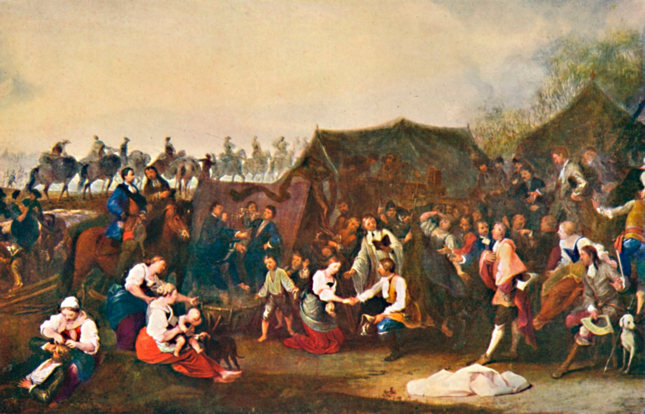Svatba v táboře, c1850, 1903 od Johann Moritz Rugendas