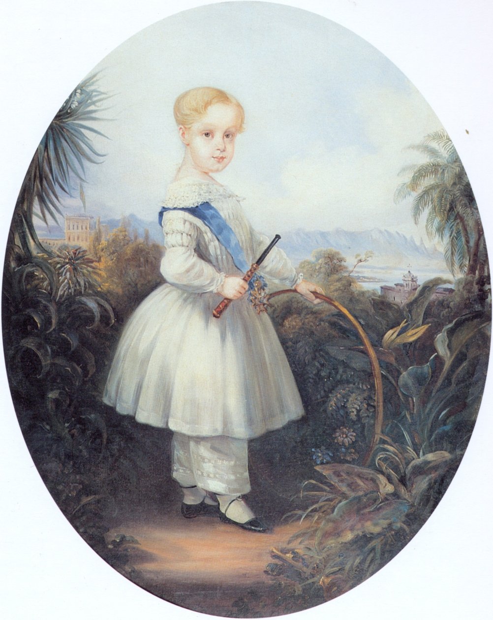 Afonso, brazilský císařský princ, nejstarší syn Pedra II. 1846. od Johann Moritz Rugendas