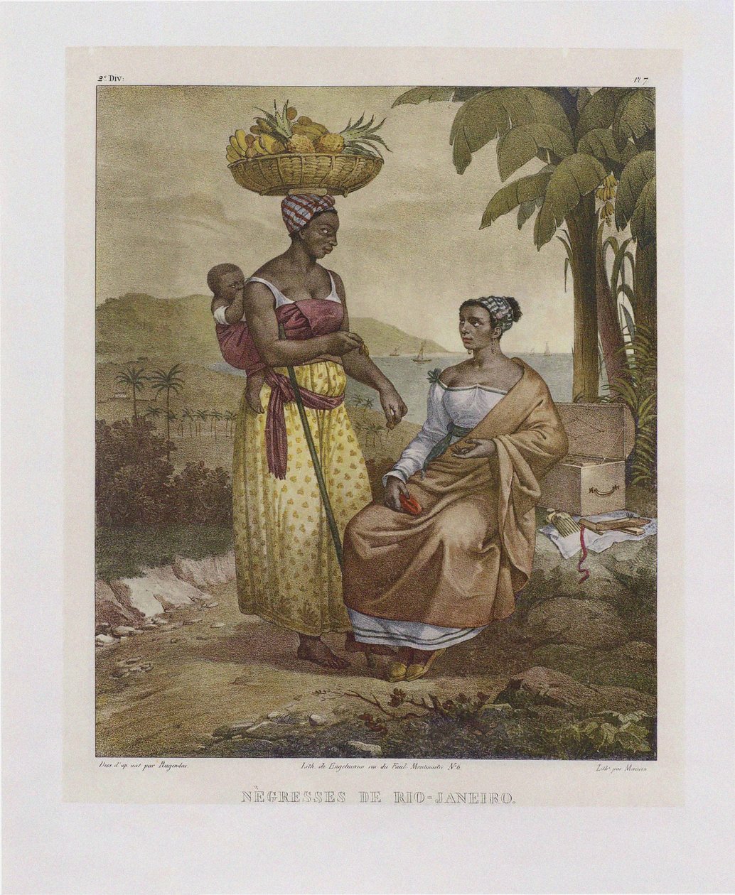 Černošky z Rio de Janeira. Z malebné cesty v Brazílii, 1835. od Johann Moritz Rugendas