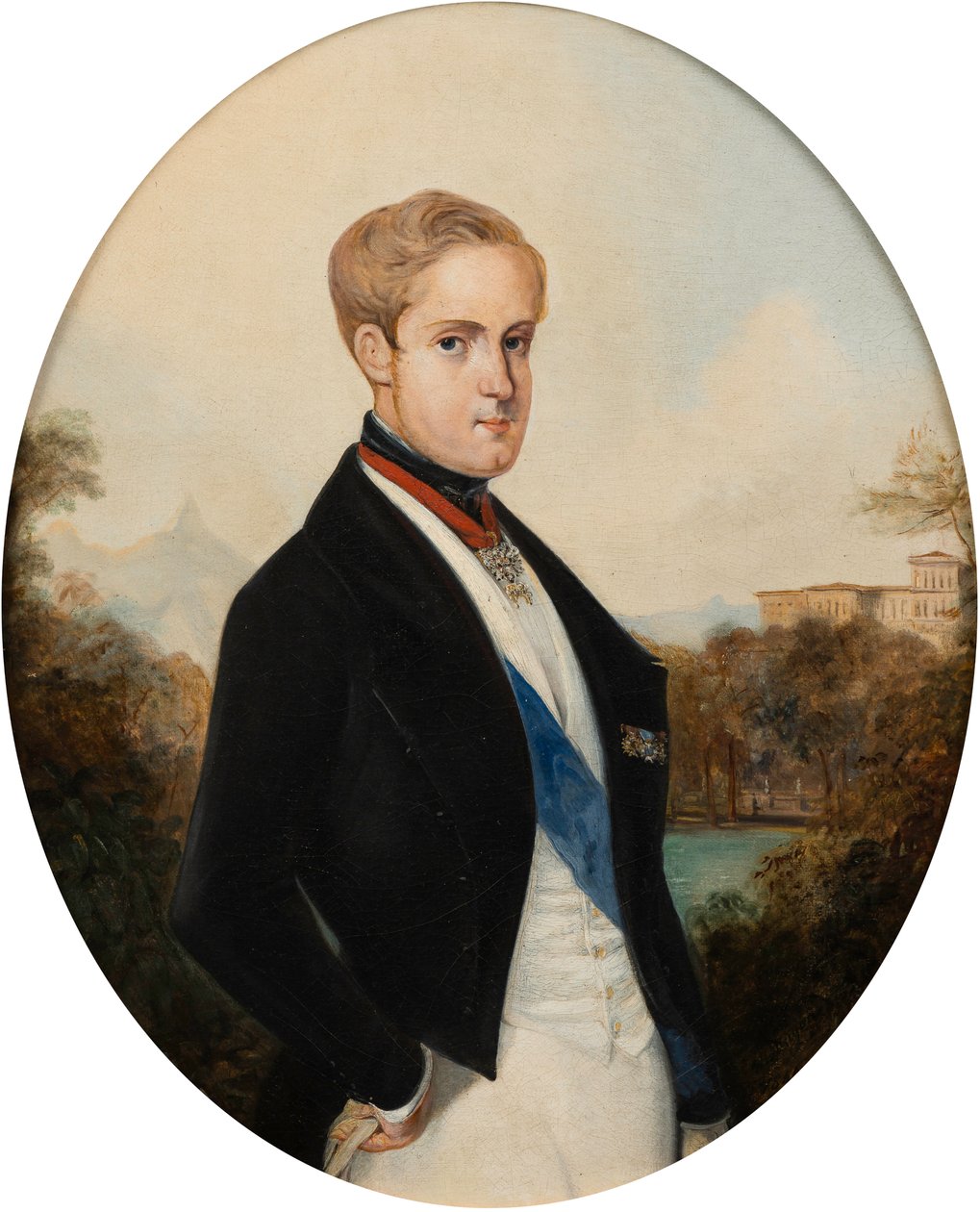 Portrét brazilského císaře Petra II. 1825-1891, 1846. od Johann Moritz Rugendas