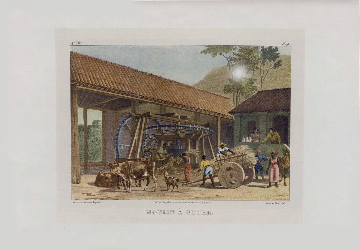 Cukrovar. Z malebných plaveb v Brazílii, 1830-1835. od Johann Moritz Rugendas