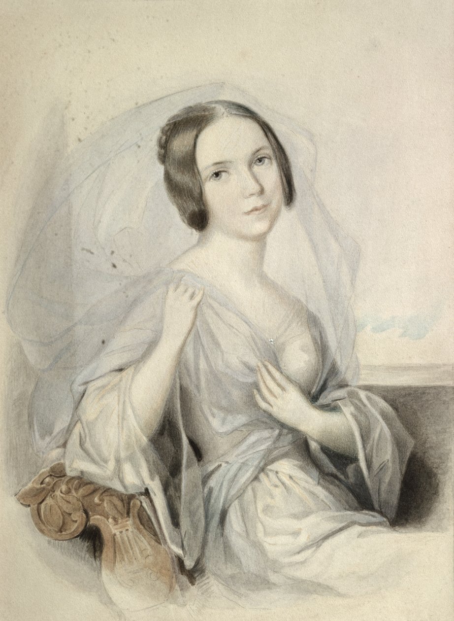 Portrét Henriette Gertrude Sontagové (1806-54) od Johann Nepomuk Ender