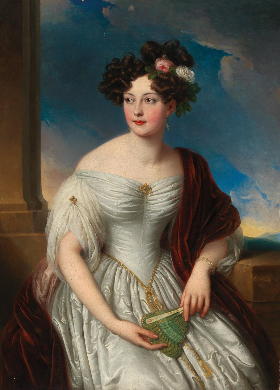 Portrét královny Pauliny Terezie z Württemberska 1800-1873, 1831. od Johann Nepomuk Ender