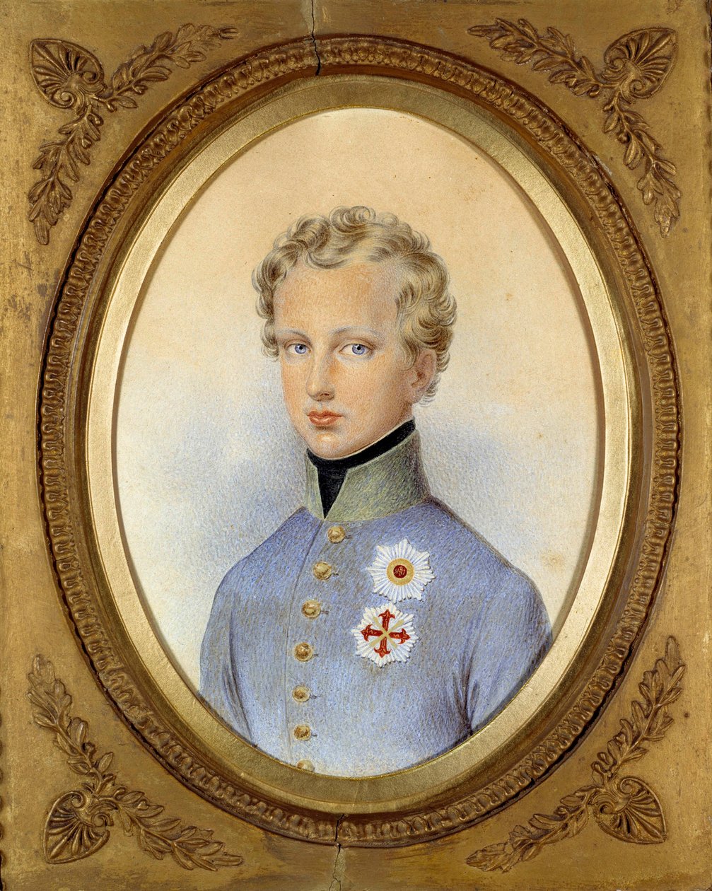 Portrét vévody z Reichstadtu (1811-1832), syna Napoleona I. a Marie Luisy Rakouské Malba Johanna Nepomuka Endera (1793-1854) 1830 Soukromá sbírka - Portrét vévody z Reichstadtu (1811-1832), syna Napoleona Já a Marie Louise z Austr od Johann Nepomuk Ender