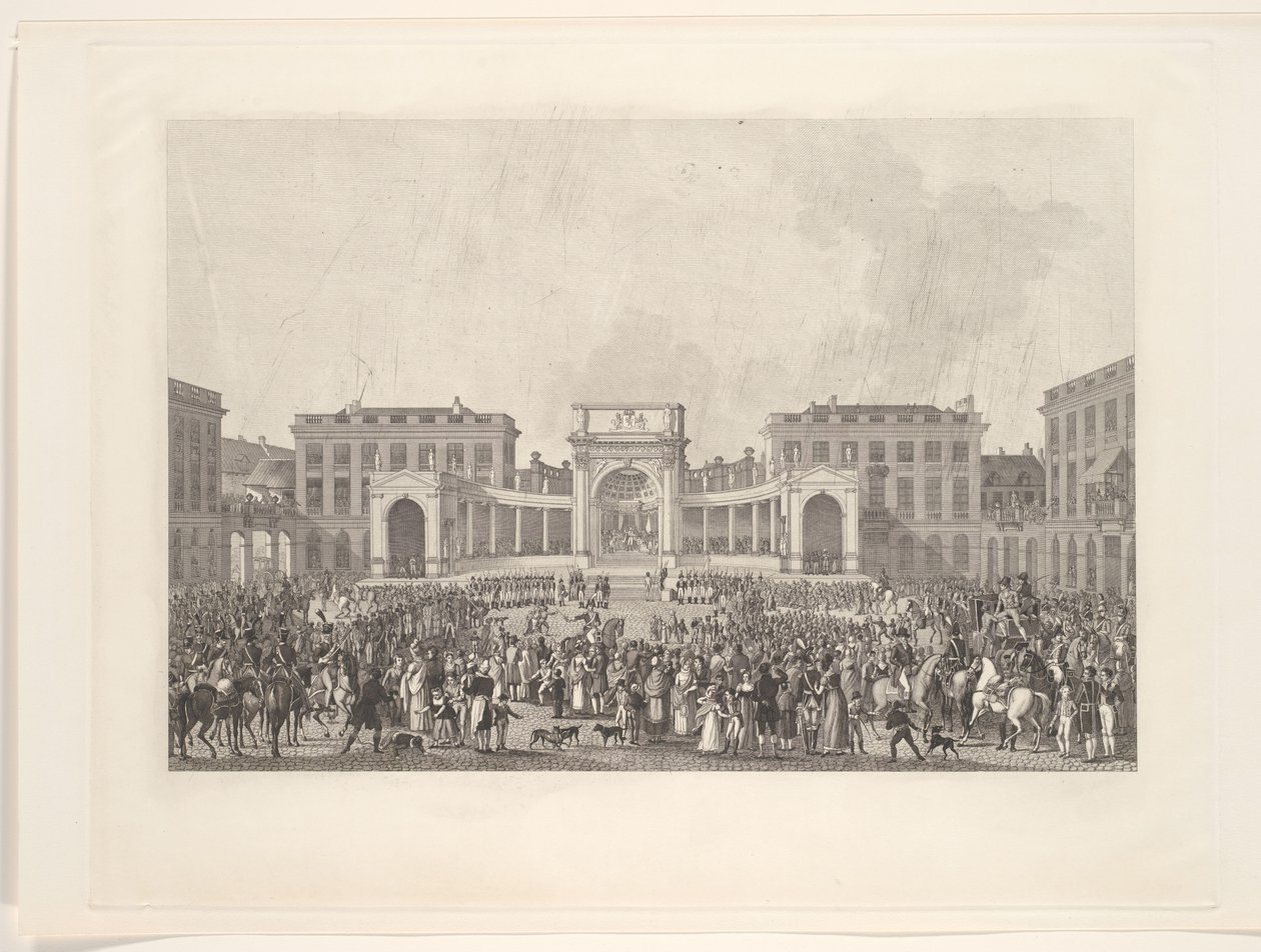 Investitura krále Viléma I. v Bruselu, 1815 od Johann Nepomuk Gibèle