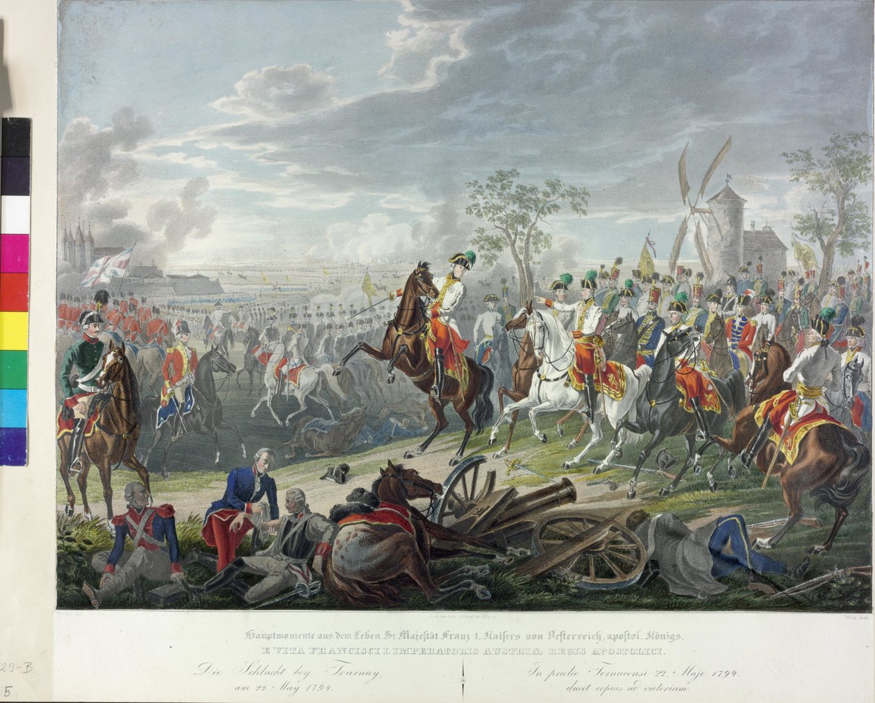 Bitva u Tournaisian 1794 od Johann Nepomuk Hoechle