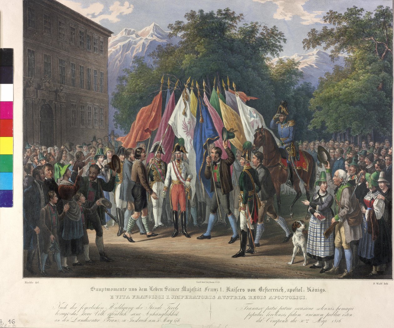 Dědičná pocta v Tyrolsku 1816 od Johann Nepomuk Hoechle