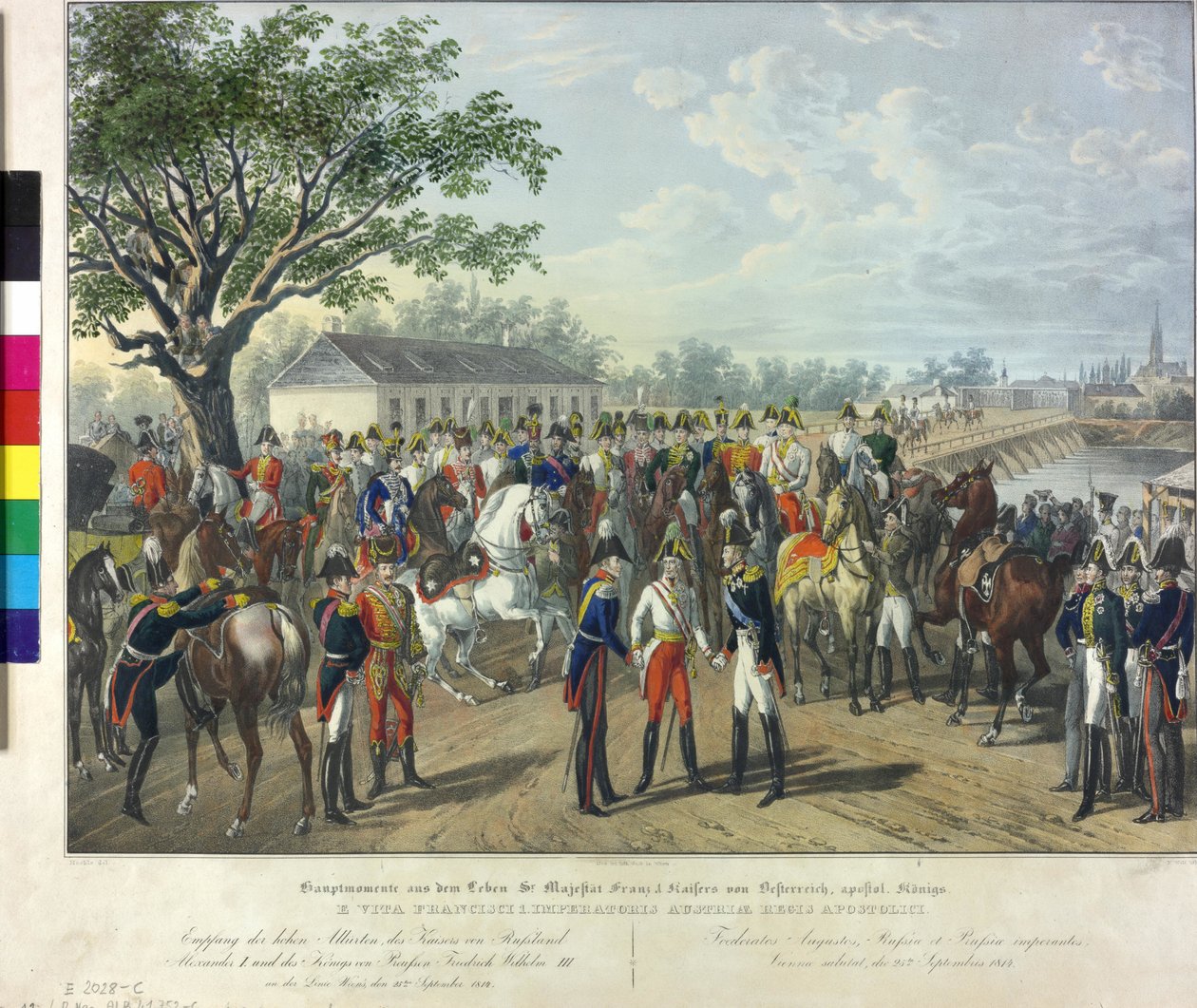 Přijetí spojeneckého panovníka ve Vídni 1814 od Johann Nepomuk Hoechle