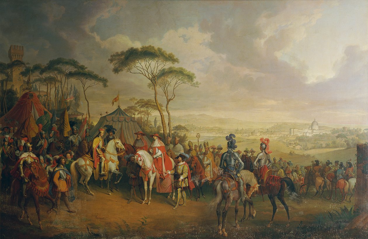 Vstup císaře Fridricha III. v Římě od Johann Nepomuk Höchle