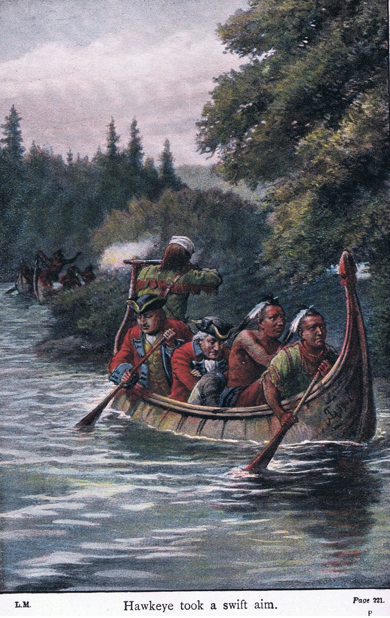 Hawkeye rychle zamířil, 1910 od Johann Nepomuk Schonberg