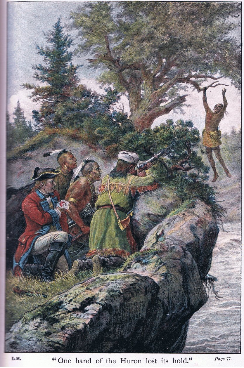 Jedna ruka Huronů ztratila svou pozici, 1910 od Johann Nepomuk Schonberg