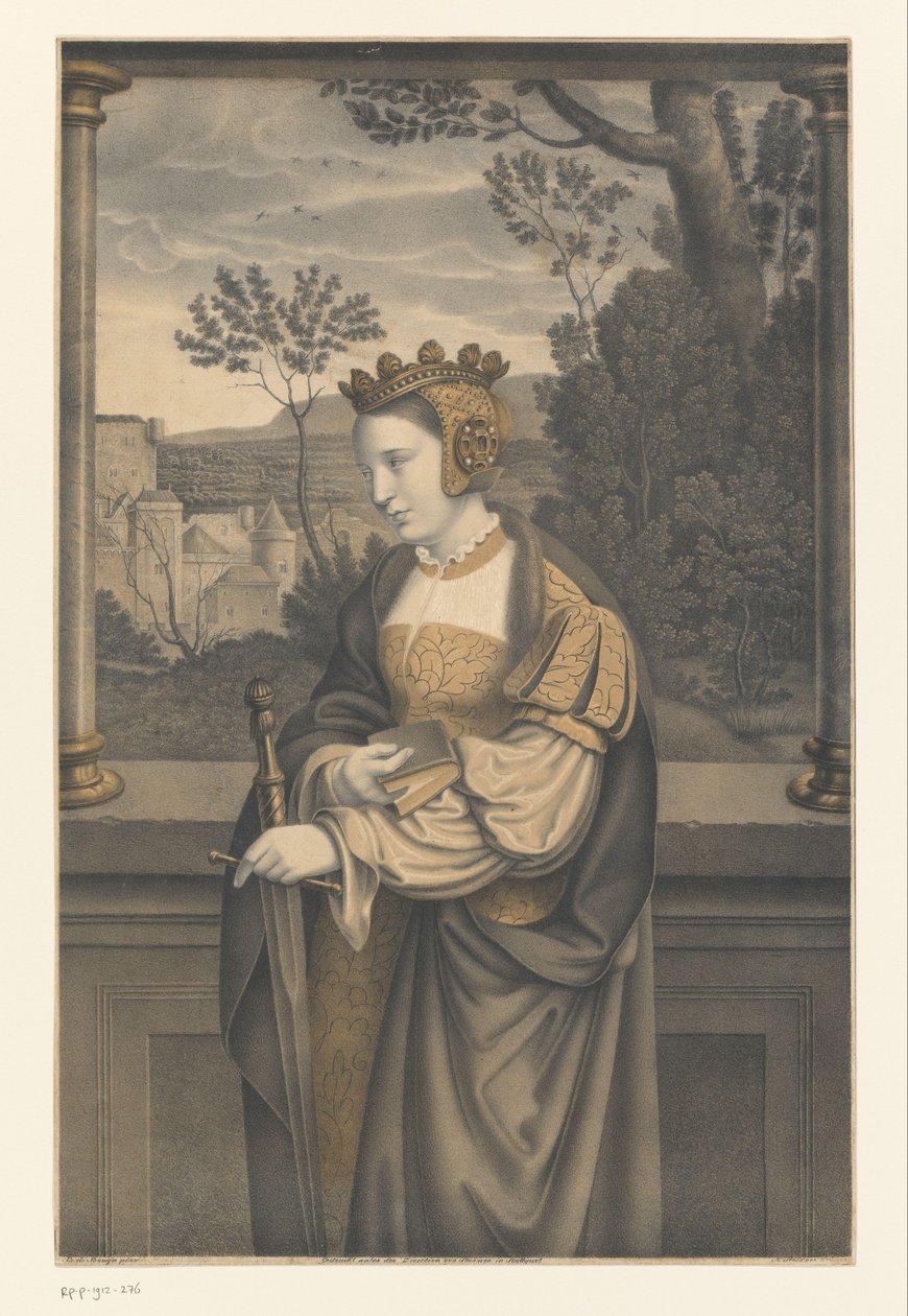 Svatá Kateřina Díla ze sbírky bratří Boisserée (název série) Galerie des Frères Boisserée (název série) od Johann Nepomuk Strixner