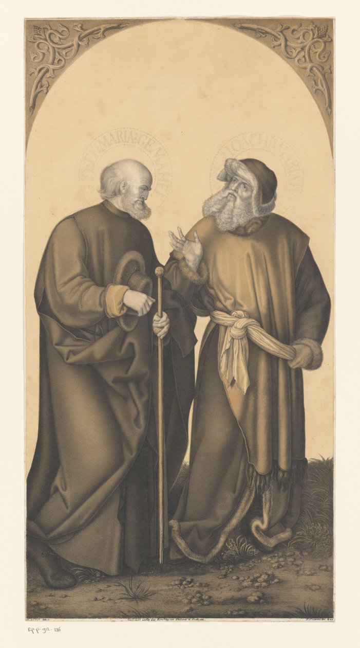 Svatý Josef a Joachim Díla ze sbírky bratří Boisserée (název série) Galerie des Frères Boisserée (název série) od Johann Nepomuk Strixner