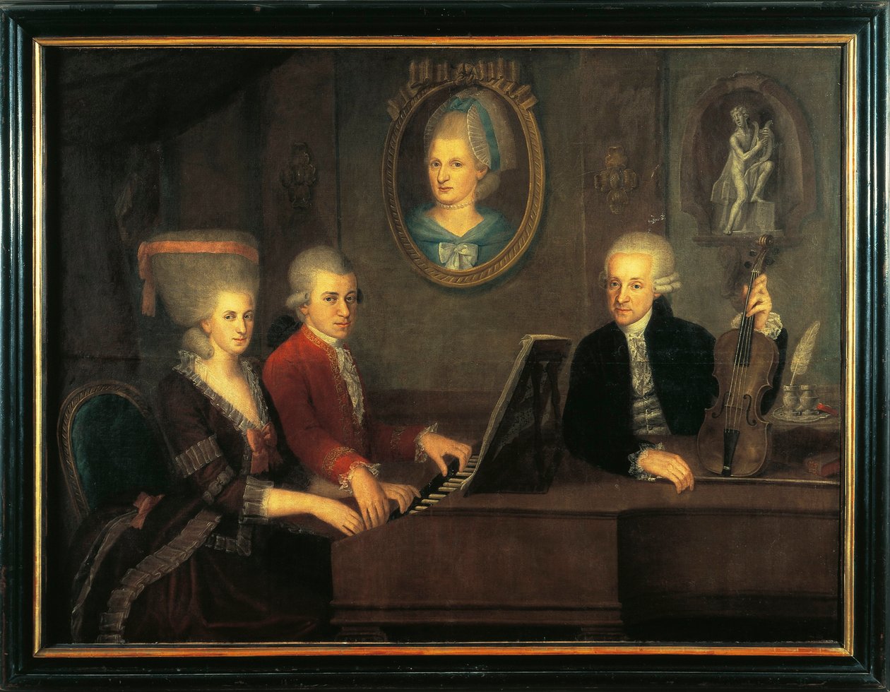 Rakousko, Salzburg, Mozartova rodina od Johann Nepomuk della Croce