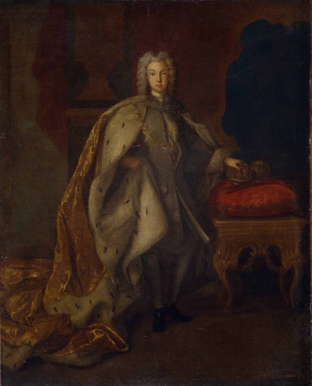 Portrét ruského cara Petra II. 1715-1730, 1728 od Johann Paul Luedden