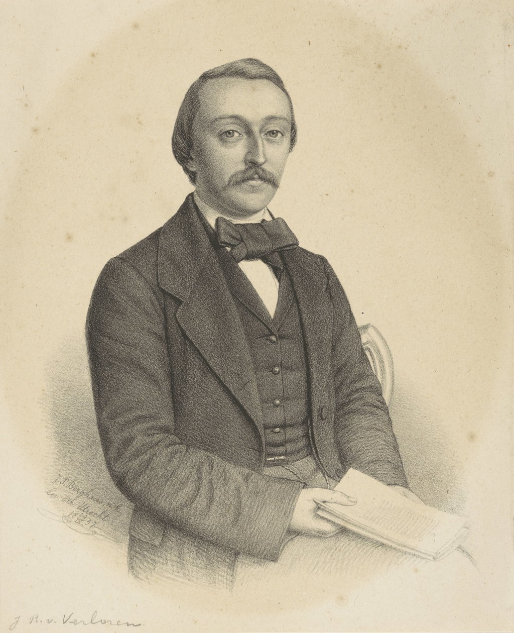 Portrét neznámého muže od Johann Peter Berghaus