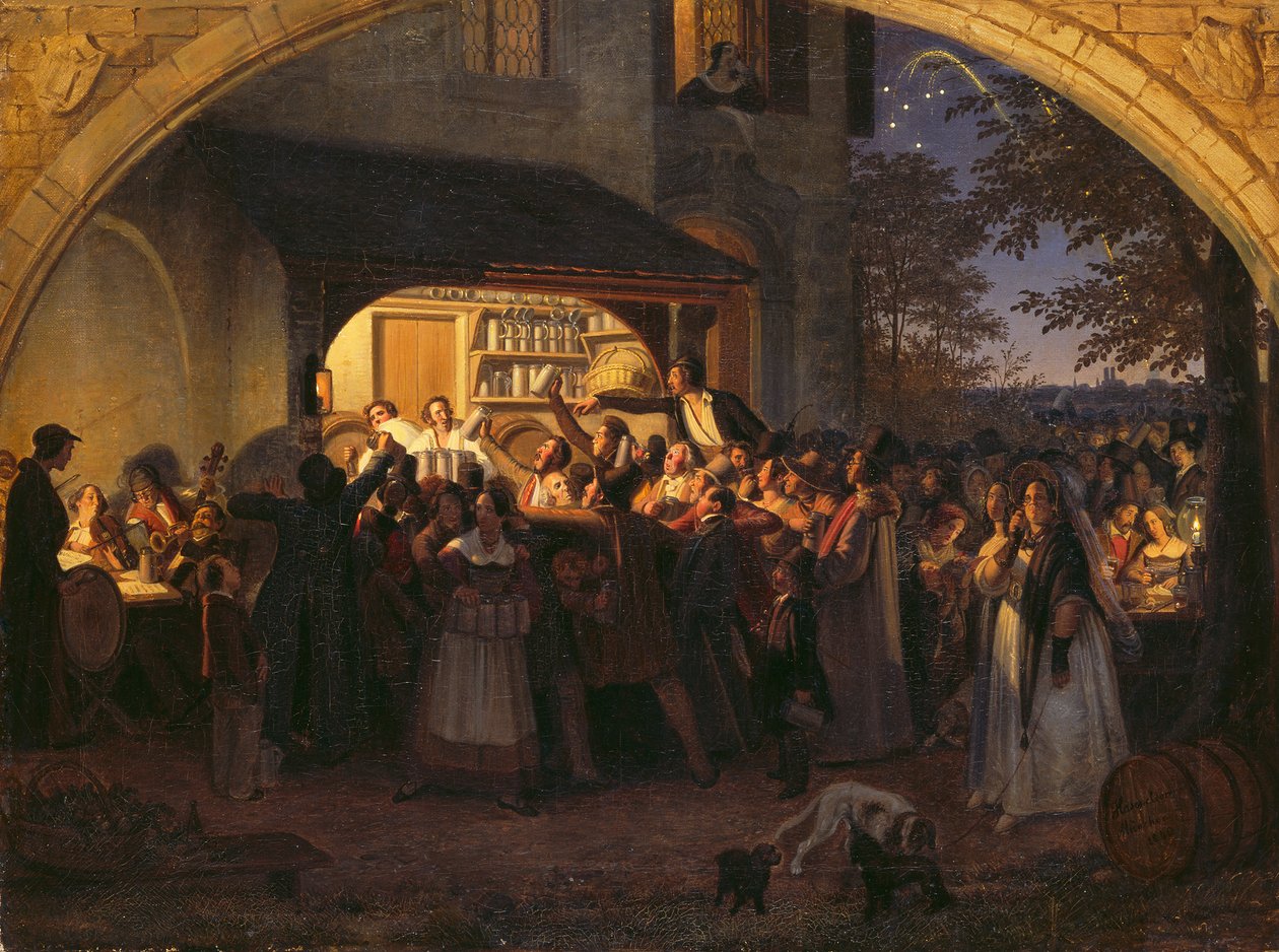 Mnichovský zahradní festival od Johann Peter Hasenclever