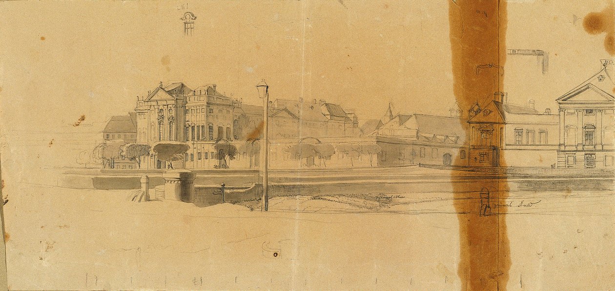 Ansicht Trautsonových paláců od Johann Peter Krafft
