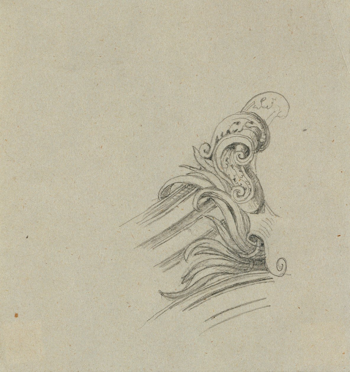 Fontána v broskvové zahradě Horního Belvederu: detail od Johann Peter Krafft