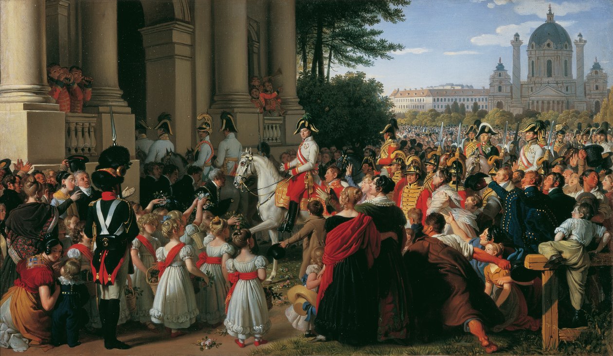 Vstup císaře Františka I. do Vídně po pařížském míru 16. června 1814 od Johann Peter Krafft
