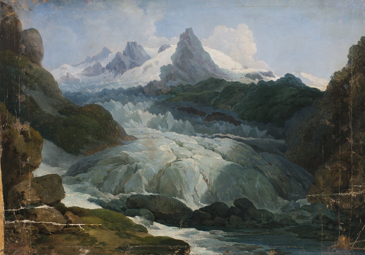 ledovec Rhone od Johann Peter Krafft