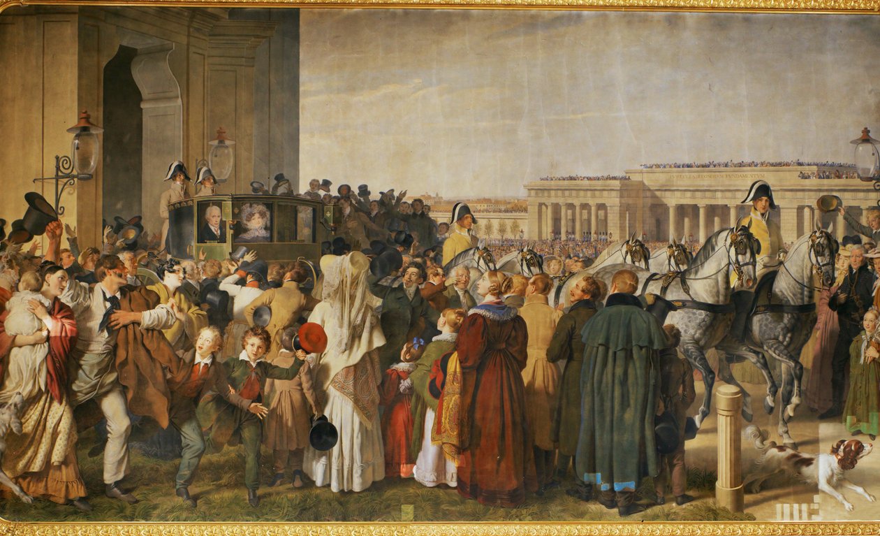 První jízda císaře Františka I. po těžké nemoci ... od Johann Peter Krafft