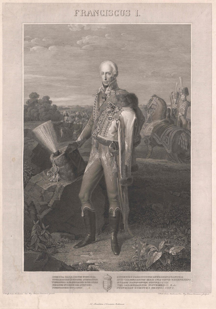 Císař Svaté říše římské František II (rytina) od Johann Peter Krafft