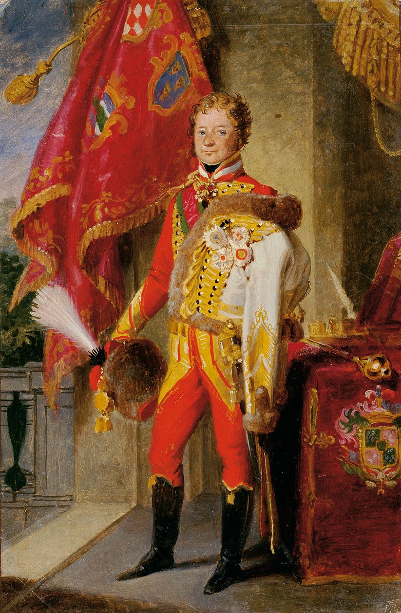 Ignaz hrabě Gyulay von Naros-Nemeth a Nadaska v maďarské uniformě od Johann Peter Krafft