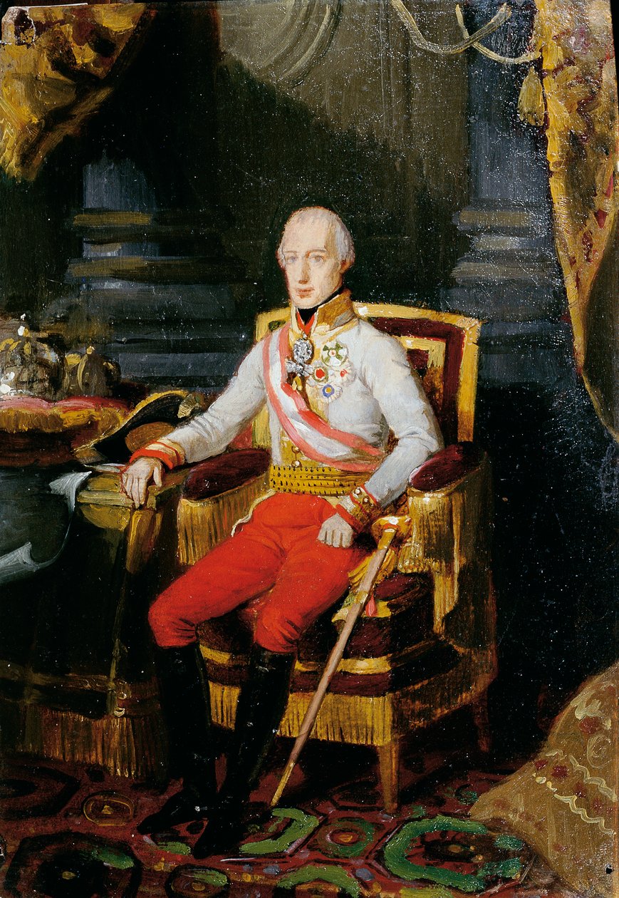 Rakouský císař František I od Johann Peter Krafft